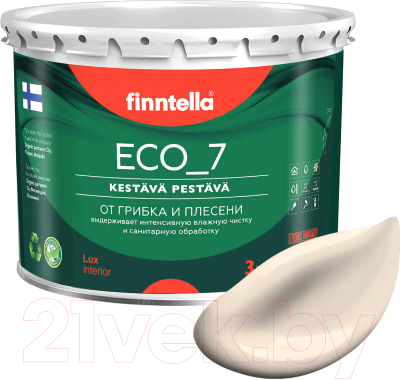 Краска Finntella Eco 7 Manteli / F-09-2-3-FL100 (2.7л, бежевый)