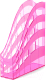 Лоток для бумаг Erich Krause S-Wing Glitter / 55586 (розовый) - 