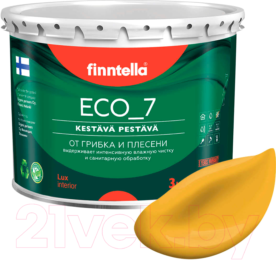 Краска Finntella Eco 7 Okra / F-09-2-3-FL113