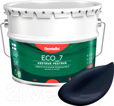 Краска Finntella Eco 7 Nevy / F-09-2-9-FL001 (9л, темно-синий)