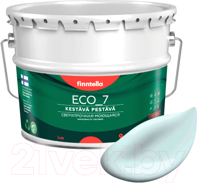 Краска Finntella Eco 7 Kylma / F-09-2-9-FL007 (9л, холодный голубой)