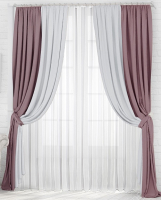 

Комплект штор СуперТекСтиль, Найт-Дуо 200x260