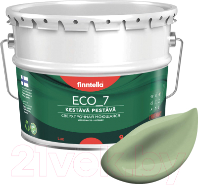 Краска Finntella Eco 7 Sypressi / F-09-2-9-FL026 (9л, светло-зеленый)