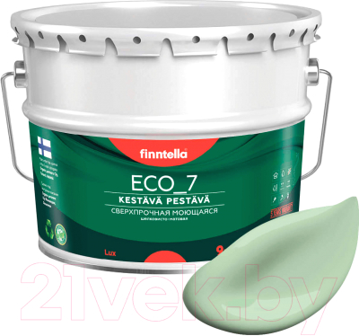 Краска Finntella Eco 7 Omena / F-09-2-9-FL027 (9л, светло-зеленый)