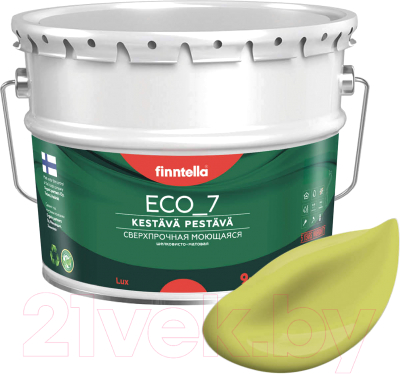 Краска Finntella Eco 7 Lahtee / F-09-2-9-FL031 (9л, светло-зеленый)