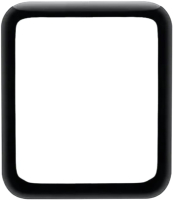 Защитное стекло для умных часов Case 3D для Apple Watch Series 3 (42mm) (черный) - 