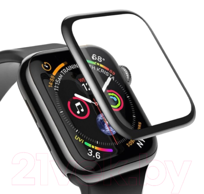 Защитное стекло для умных часов Case 3D для Apple Watch Series 3 (42mm) (черный)