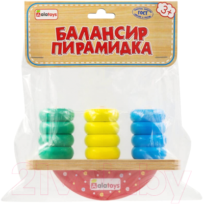 Развивающая игрушка Alatoys Игра-баланс Пирамидка / БЛ04