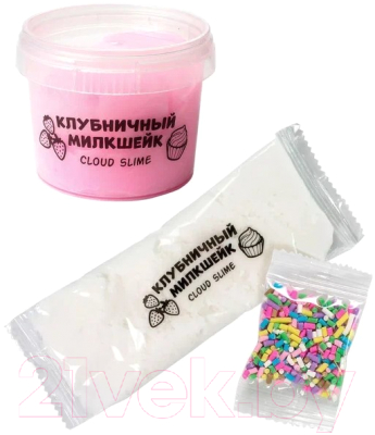 Слайм Slime Десерт мини Клубничный милкшейк / S130-62