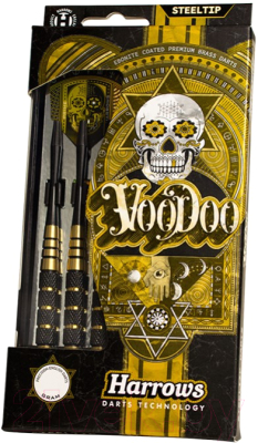 Изображение товара Набор дротиков для дартса Harrows Steeltip Voodoo 3x23gK / 842HRED12223