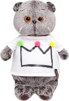 

Мягкая игрушка Budi Basa, Басик в футболке с короной / Ks22-175