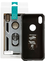 Чехол-накладка Case Defender для iPhone XS Max (серебристый матовый) - 