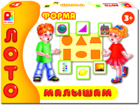 

Развивающая игра Радуга, Лото малышам Форма / С-909