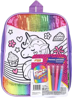 

Набор для творчества Color Puppy, Набор роспись рюкзака. Единорог / 70050