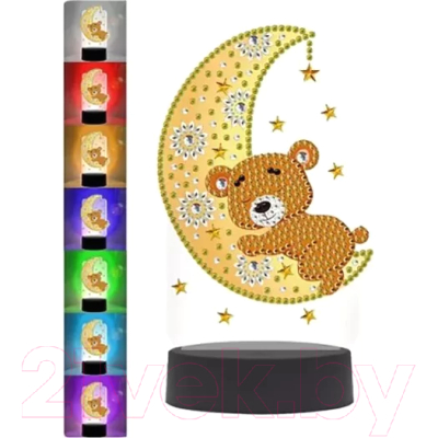 Изображение товара Набор для творчества Color Puppy Светильник Мишка на луне / 70092