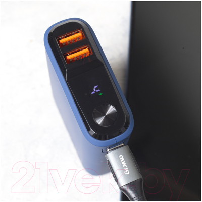 Изображение товара Портативное зарядное устройство Olmio QS-10 10000mAh / 043839 (темно-синий)