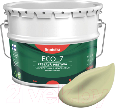 Краска Finntella Eco 7 Lammin / F-09-2-9-FL034 (9л, бледно-зеленый)