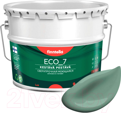 Краска Finntella Eco 7 Naamiointi / F-09-2-9-FL041 (9л, зеленый хаки)