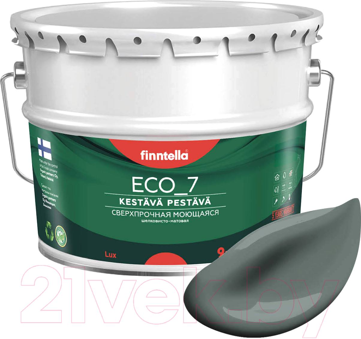 Краска Finntella Eco 7 Salvia / F-09-2-9-FL051