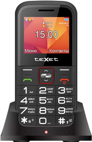 Мобильный телефон Texet TM-B418 (черный)