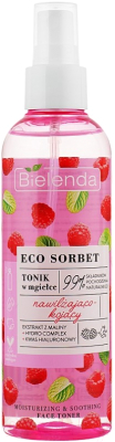 Тоник для лица Bielenda Eco Sorbet Raspberry увлажняющий и успокаивающий (200мл)
