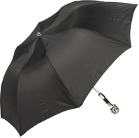 Зонт складной Pasotti Auto Horse Silver Oxford Black - 