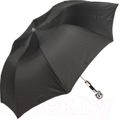 Зонт складной Pasotti Auto Horse Silver Oxford Black