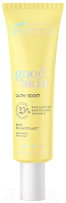 Крем для лица Bielenda Good Skin Glow Boost с гликолевой кислотой витамином С  (50мл)