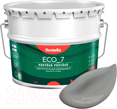 Краска Finntella Eco 7 Kivia / F-09-2-9-FL059 (9л, серый)