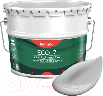 Краска Finntella Eco 7 Seitti / F-09-2-9-FL061 (9л, светло-серый)