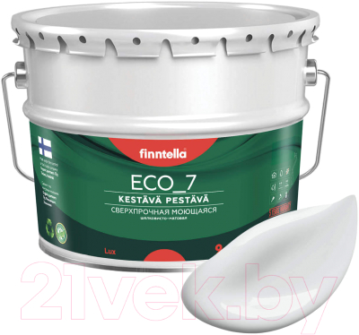 Краска Finntella Eco 7 Platinum / F-09-2-9-FL064 (9л, бело-серый)