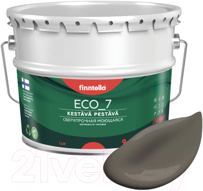 Краска Finntella Eco 7 Mutteri / F-09-2-9-FL073 (9л, коричневый)
