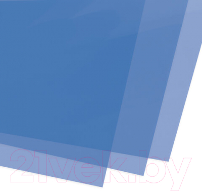 Обложки для переплета Brauberg А4 200мкм / 530830 (100шт, прозрачно-синий)