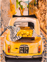 Картина по номерам БЕЛОСНЕЖКА Машина с лимонами / 450-AS - 