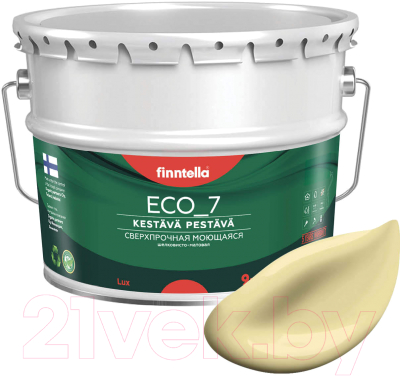 Краска Finntella Eco 7 Hirssi / F-09-2-9-FL118 (9л, пастельно-желтый)