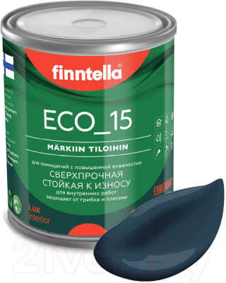 Краска Finntella Eco 15 YO / F-10-1-1-FL009 (900мл, сине-зеленый)