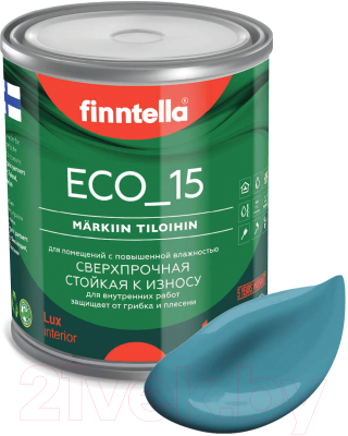 Краска Finntella Eco 15 Opaali / F-10-1-1-FL016 (900мл, голубой)