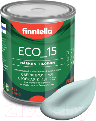 Краска Finntella Eco 15 Aamu / F-10-1-1-FL019 (900мл, светло-голубой)
