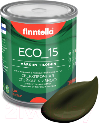 Краска Finntella Eco 15 Kombu / F-10-1-1-FL020 (900мл, буро-зеленый)