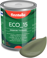 Краска Finntella Eco 15 Oliivi / F-10-1-1-FL021 (900мл, темно-зеленый) - 