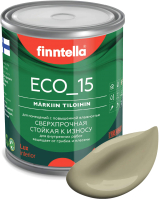 Краска Finntella Eco 15 Wai / F-10-1-1-FL023 (900мл, серо-зеленый) - 