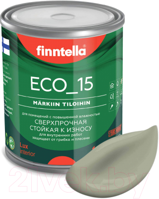 Краска Finntella Eco 15 Suojaa / F-10-1-1-FL024 (900мл, серо-зеленый)