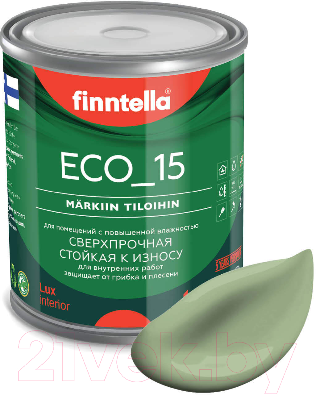 Краска Finntella Eco 15 Sypressi / F-10-1-1-FL026