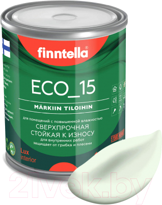 Краска Finntella Eco 15 Kalpea / F-10-1-1-FL029 (900мл, бледно-зеленый)