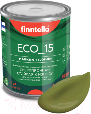Краска Finntella Eco 15 Ruoho / F-10-1-1-FL030 (900мл, травяной зеленый)