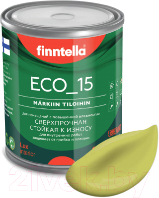 Краска Finntella Eco 15 Lahtee / F-10-1-1-FL031 (900мл, светло-зеленый)