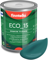 Краска Finntella Eco 15 Malakiitti / F-10-1-1-FL035 (900мл, темно-бирбзовый) - 