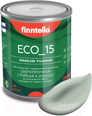 Краска Finntella Eco 15 Meditaatio / F-10-1-1-FL043 (900мл, серо-зеленый)