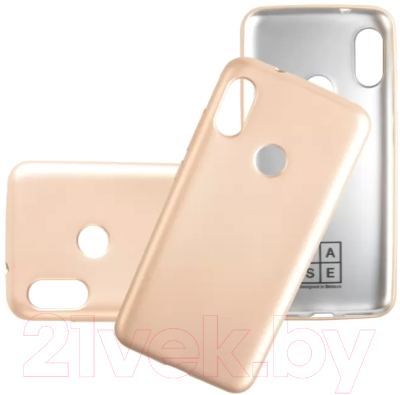 Чехол-накладка Case Deep Matte для Xiaomi Mi A2 Lite/Redmi 6 Pro (золотой)