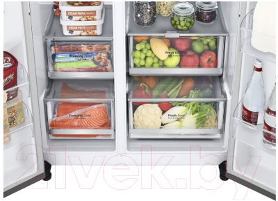 Холодильник с морозильником LG GC-Q257CAFC